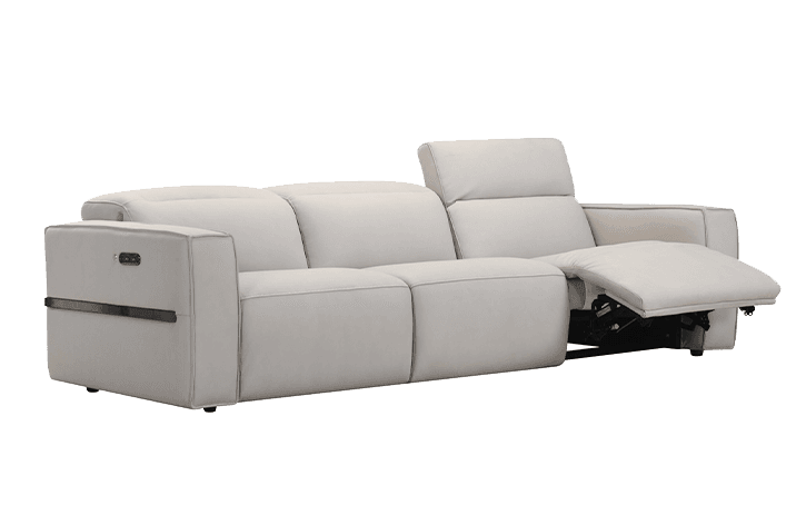 Leathermans L 型全牛皮功能電動沙發