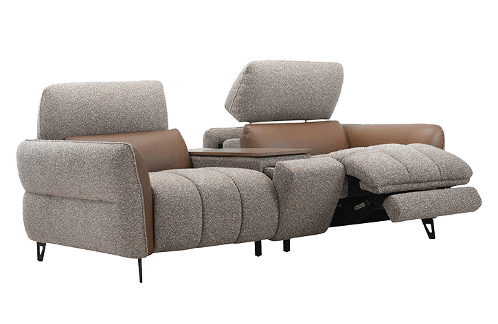 Clothmans 多功能拼接織物電動沙發